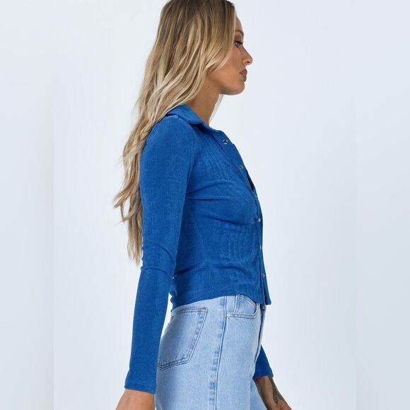 Princess Poly Elody Long Sleeve Button Front Top - Picture 3 of 8